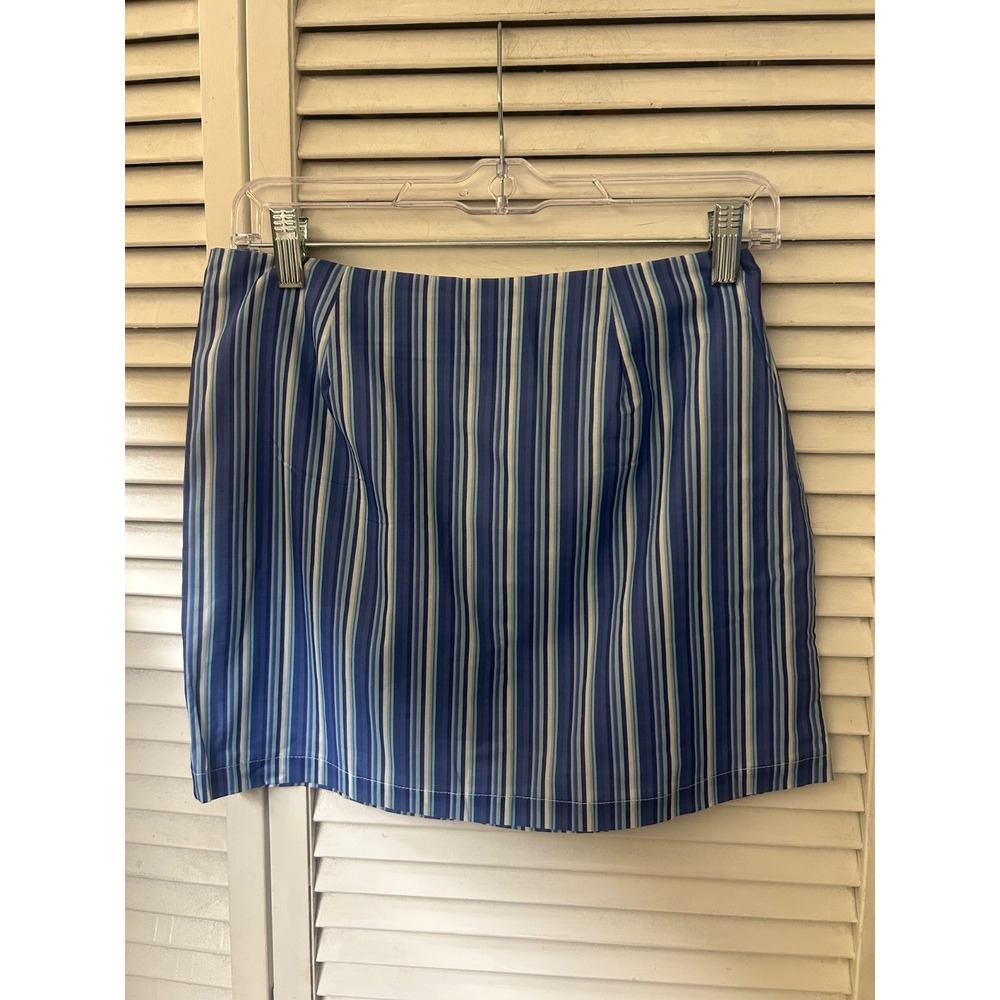 Charlie Holiday Alicia Mini Skirt in Sea Stripe Size Small